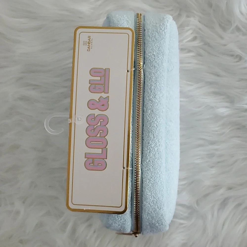Gloss & Glo Terrycloth Cosmetic Bag with 